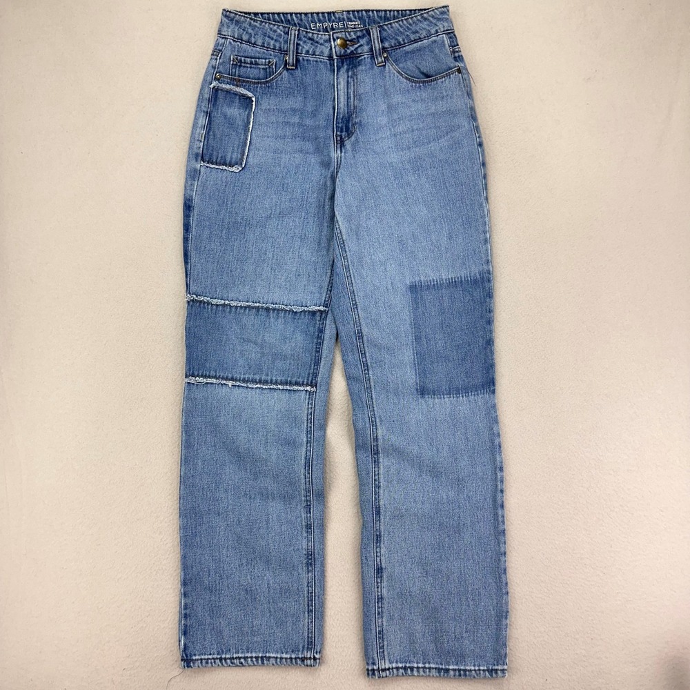 Empyre Jeans Frankie Dad Jean‎ Womens 27 Patchwork Denim Skater Grunge Y2K